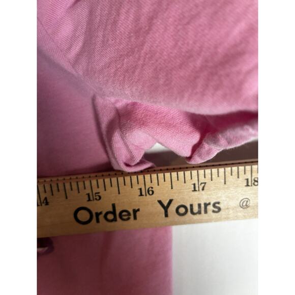 Zara Boxy t shirt womens crop Small Bubble gum pink short sleeve round neck - Picture 4 of 6